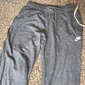 Gray nike joggers